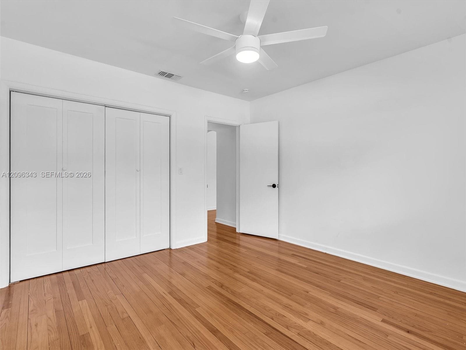 Front bedroom with large closet.