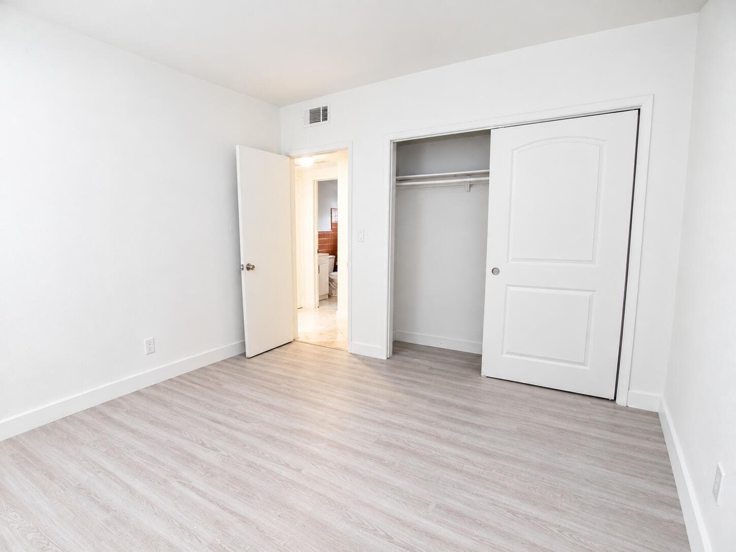 Bright Minimalist Bedroom Interior