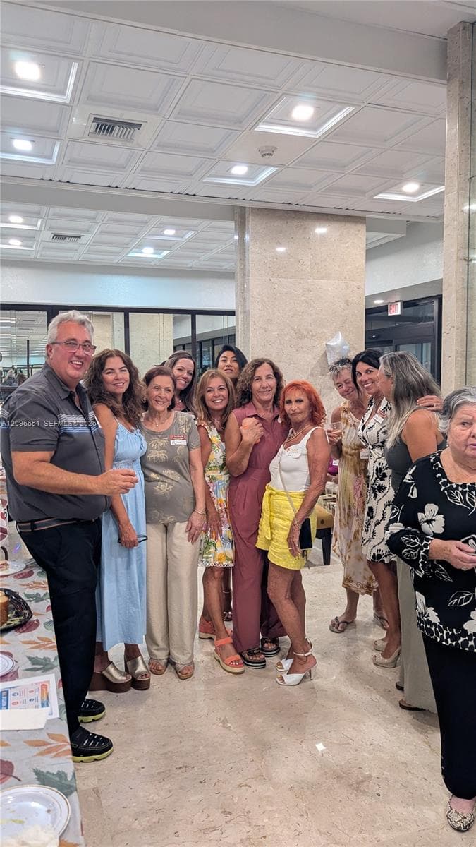 Neighbors meet and great
