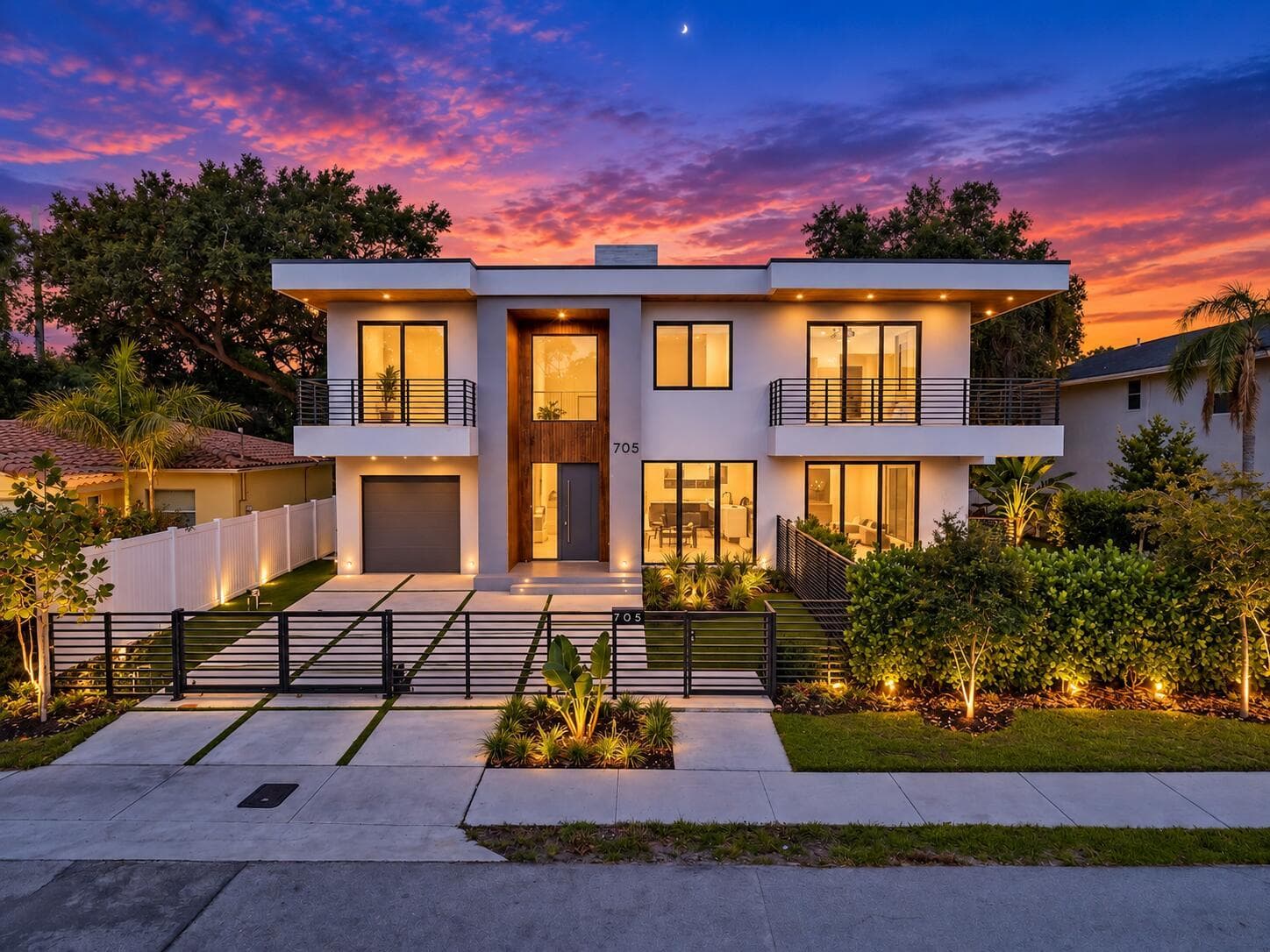 Night time front of the house 2