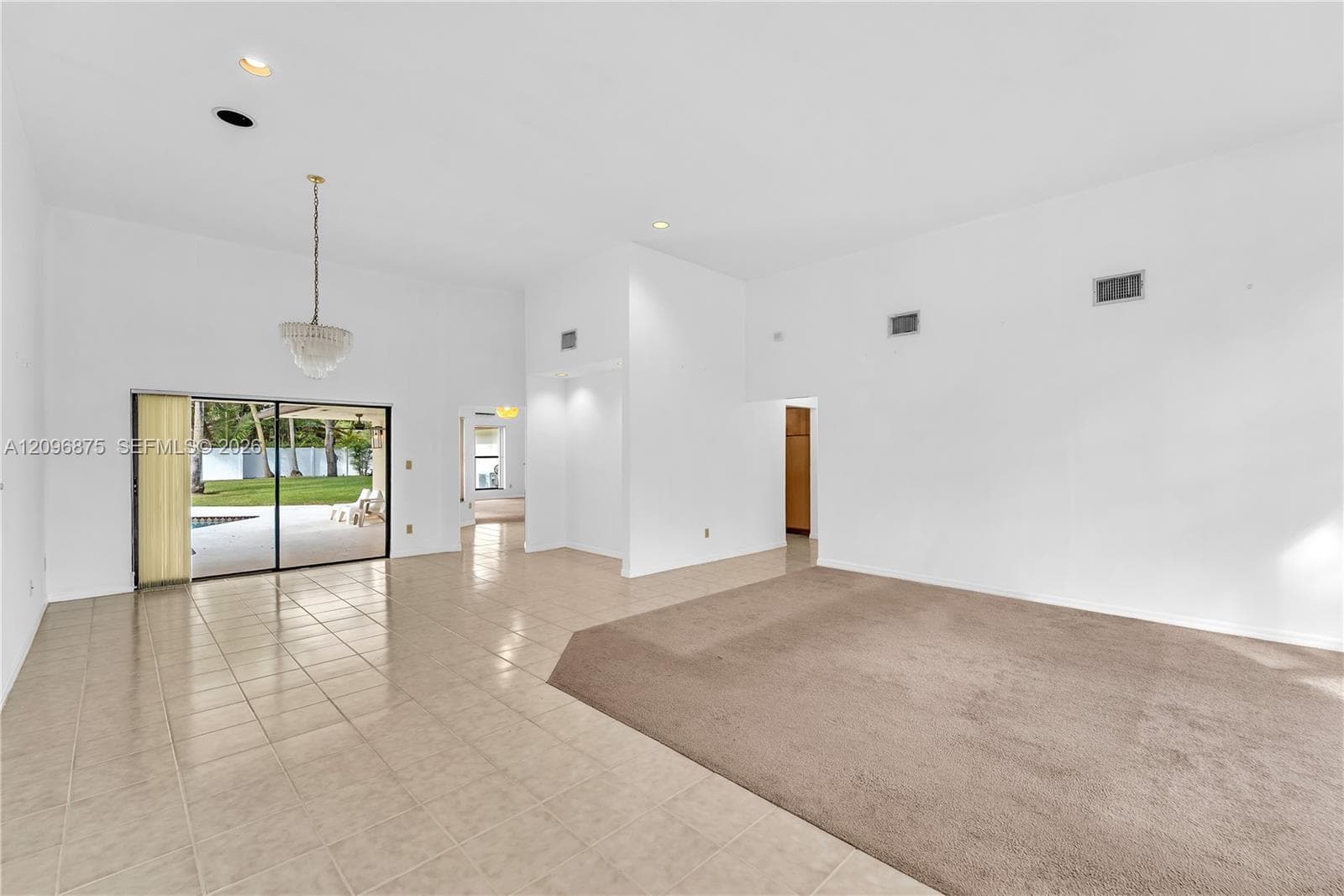 CARPET HAS BEEN RECENTLY REPLACED WITH VINYL PLANK FLOORING