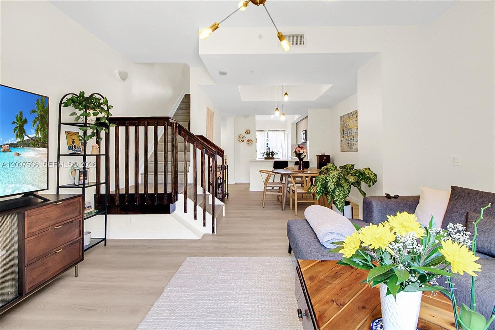Multi level townhomes with both beds and baths on the 3rd floor