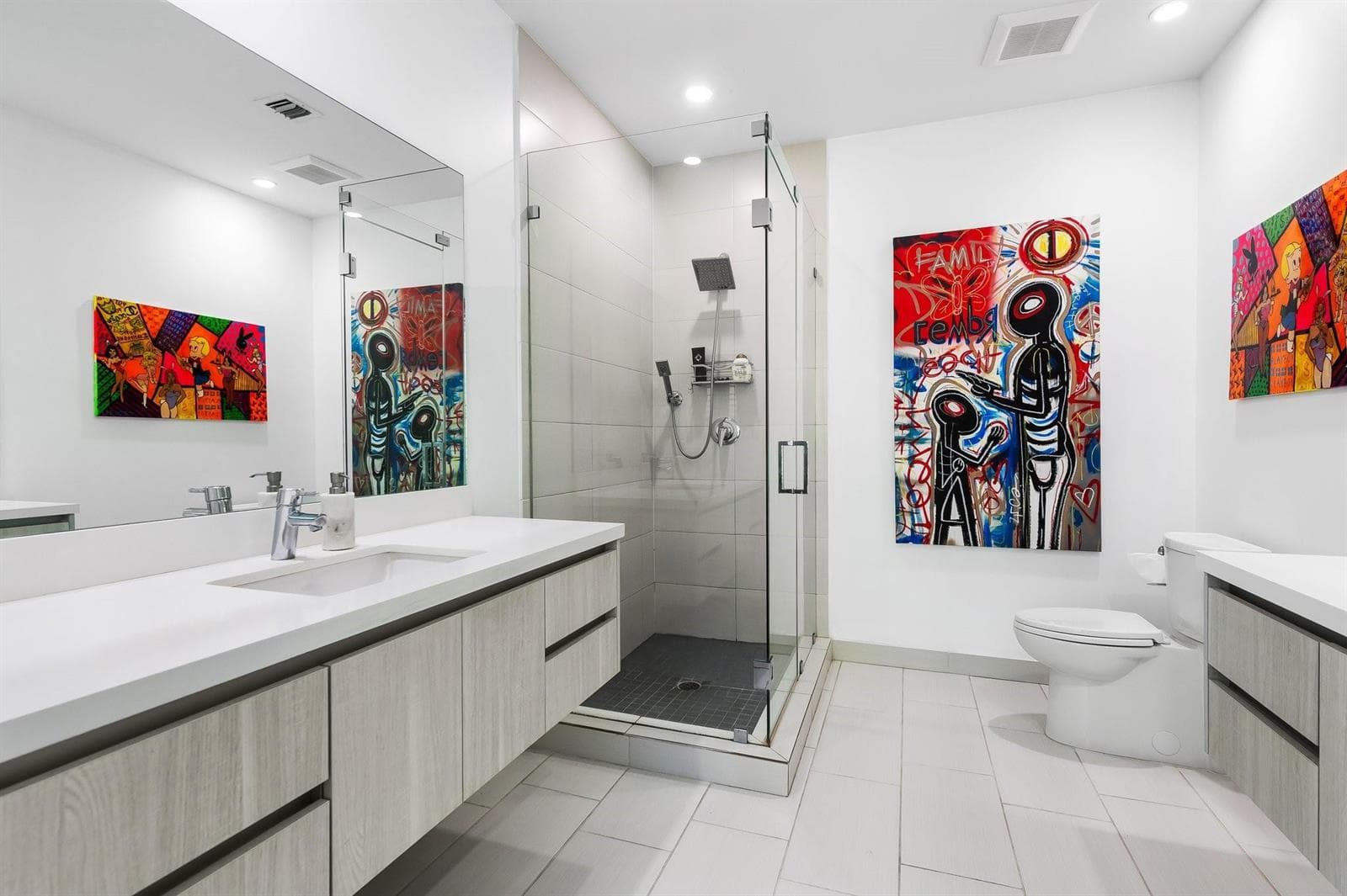Primary Bath with Double Vanities