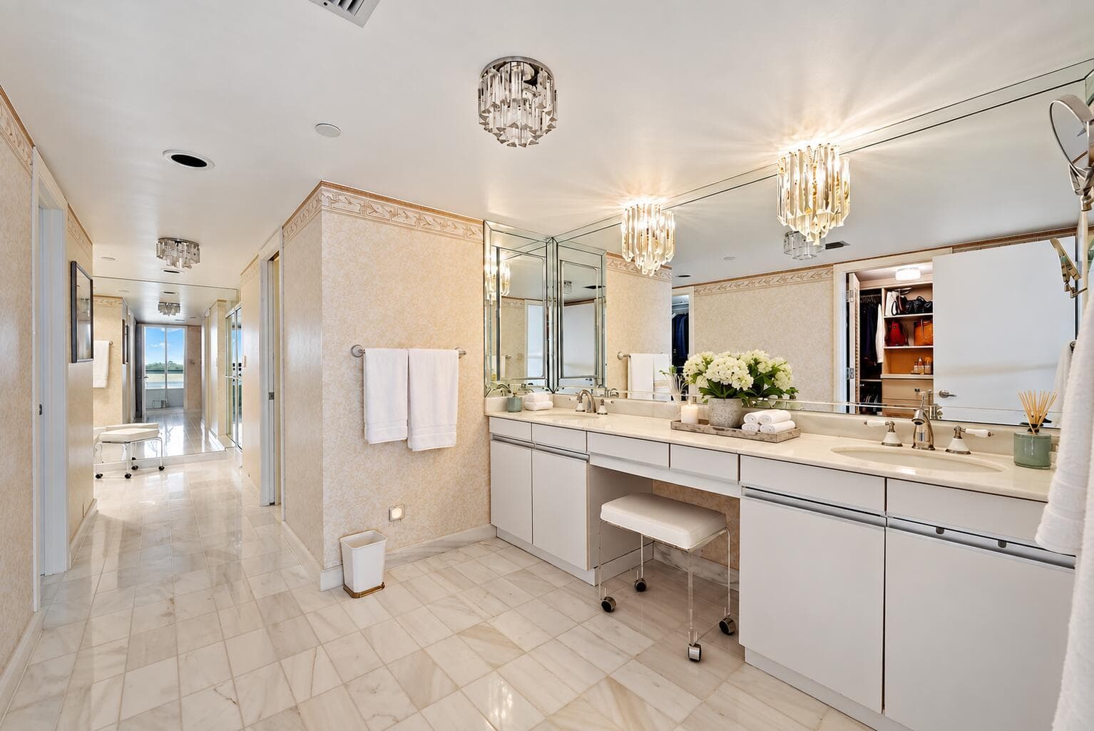 Primary Bath - Virtually Staged