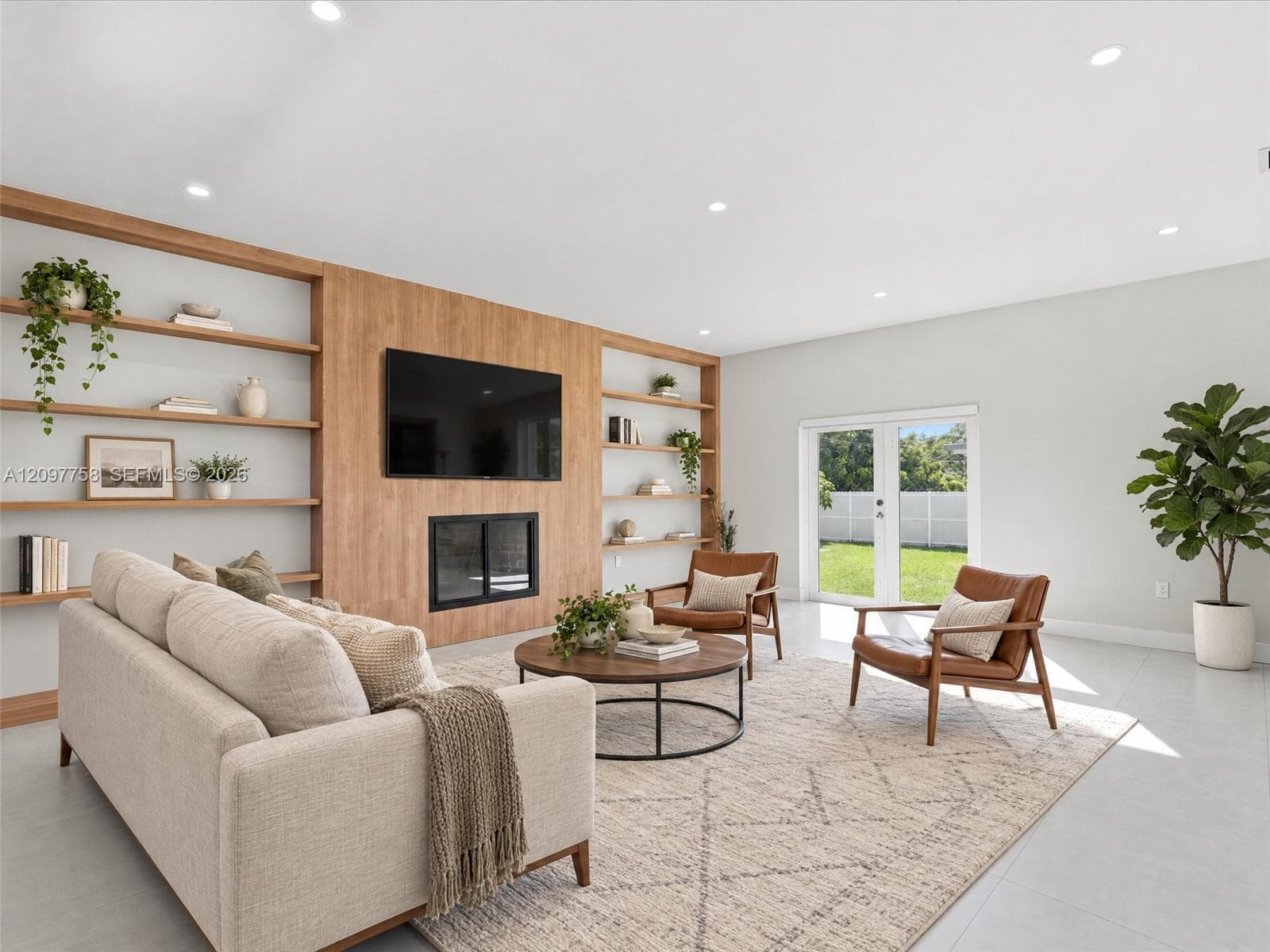 Photos with furniture have been virtually staged