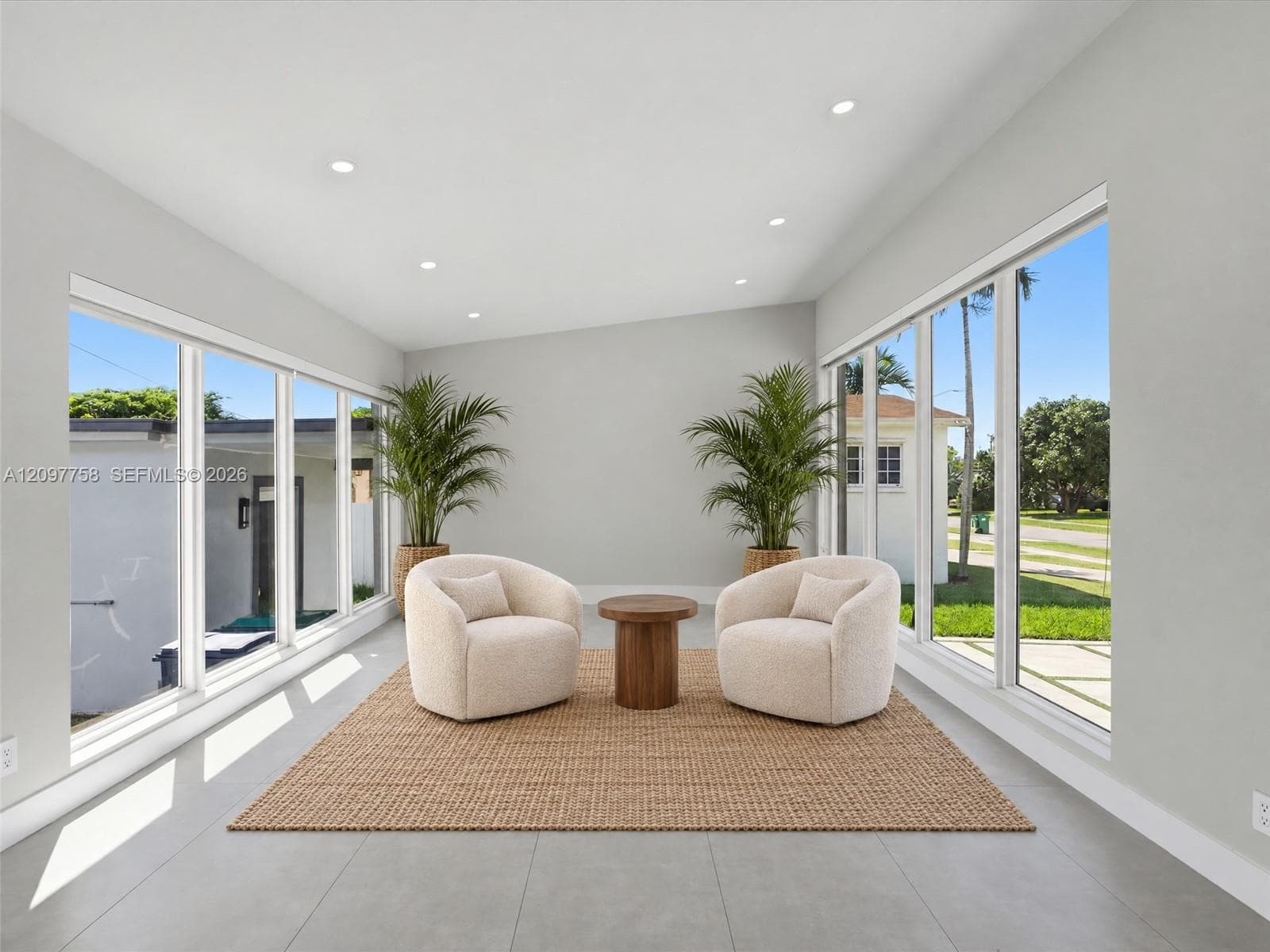 Photos with furniture have been virtually staged