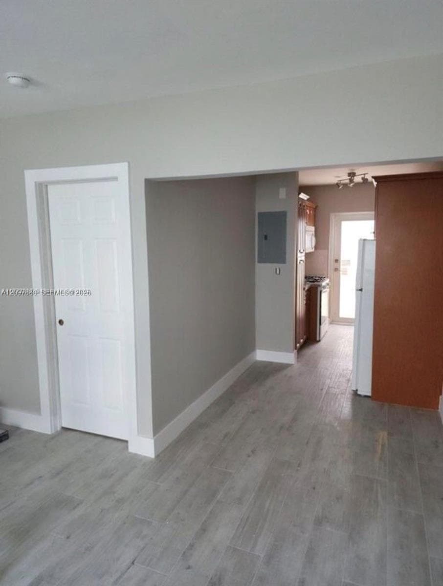 living room/ kitchen and bedroom entrance