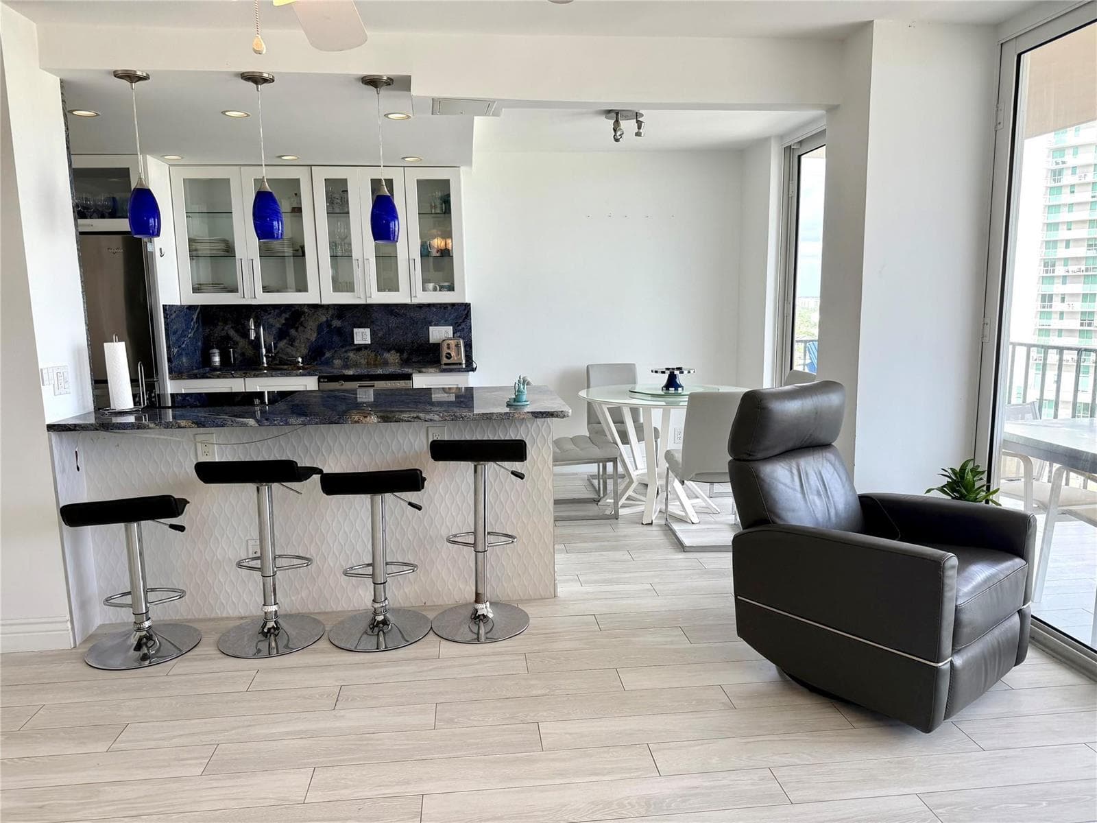 Kitchen with dining area