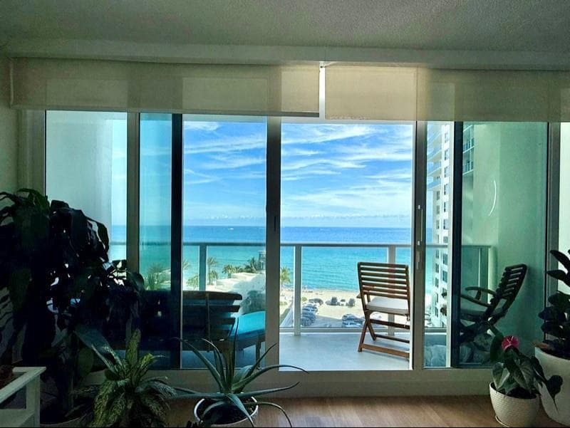 Balcony Overlooking the Ocean