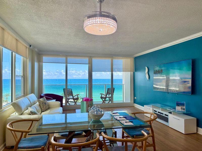 Balcony Overlooking the Ocean