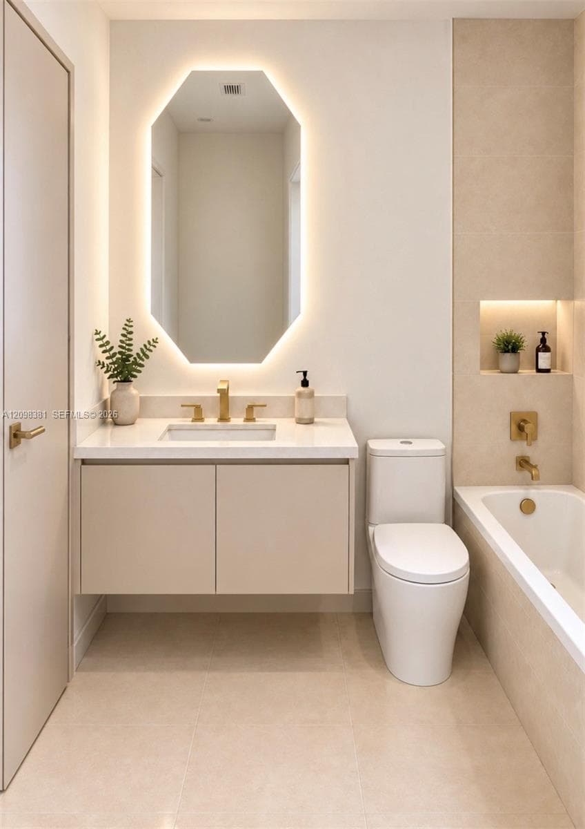 this are AI generated images/ actual bathroom will be similar with glass showers