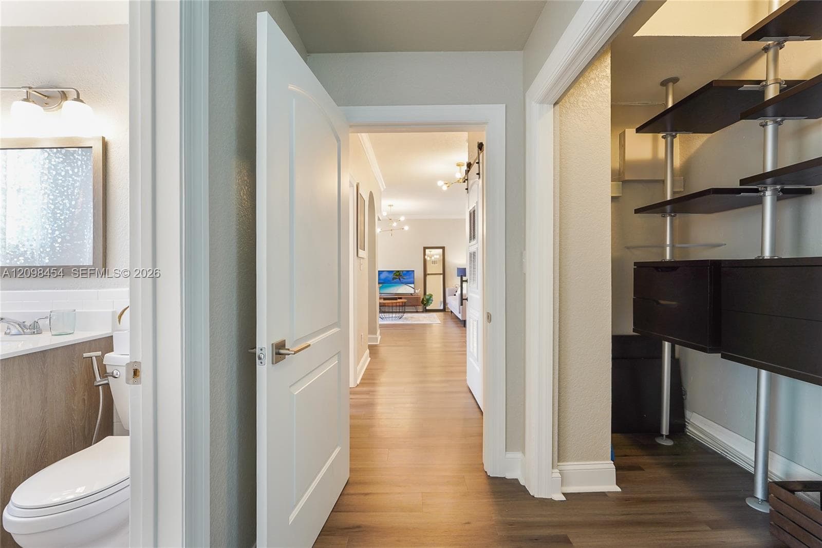 Bedroom Entry w/ ensuite Bathroom and Closet
