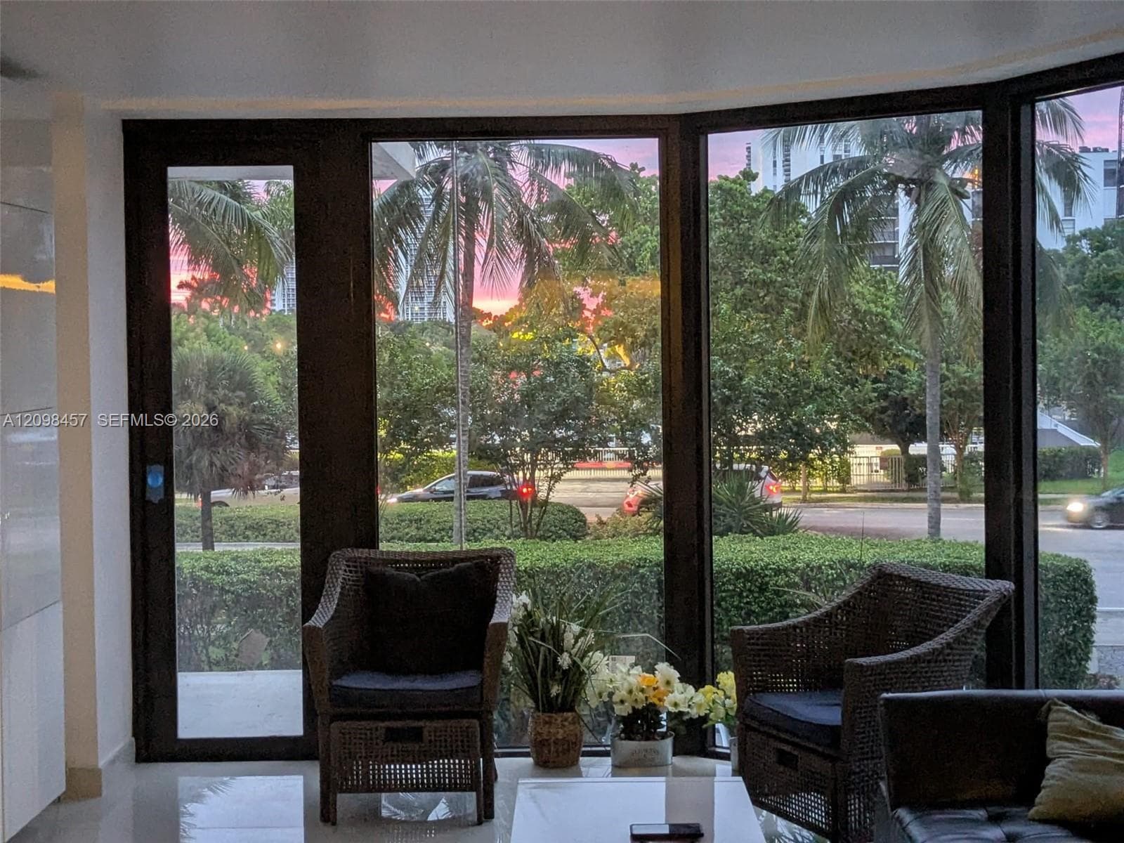 Sunrise with new impact windows & doors