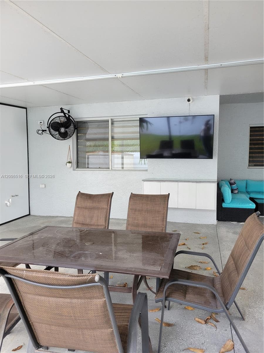 Terrace dining area