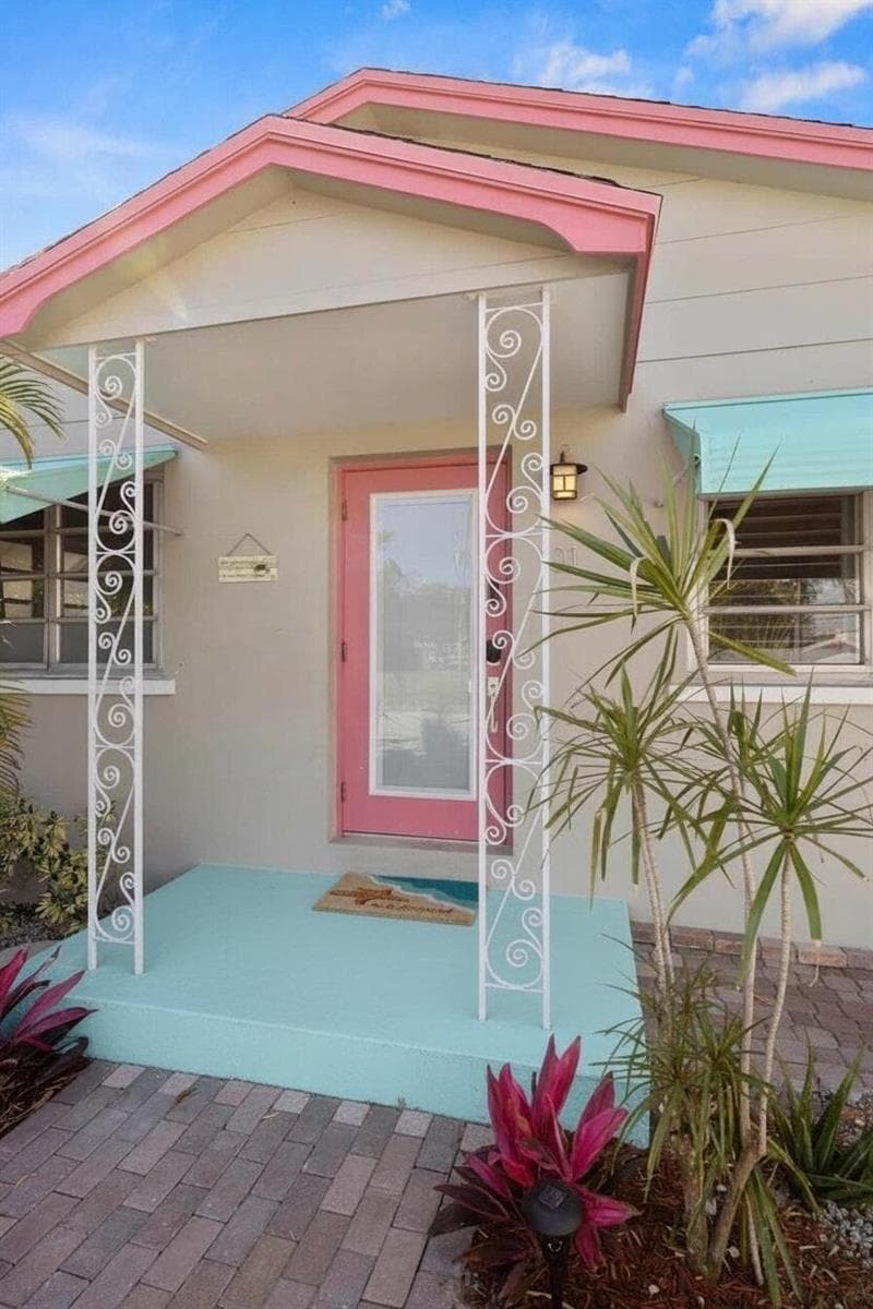 Close up front of house