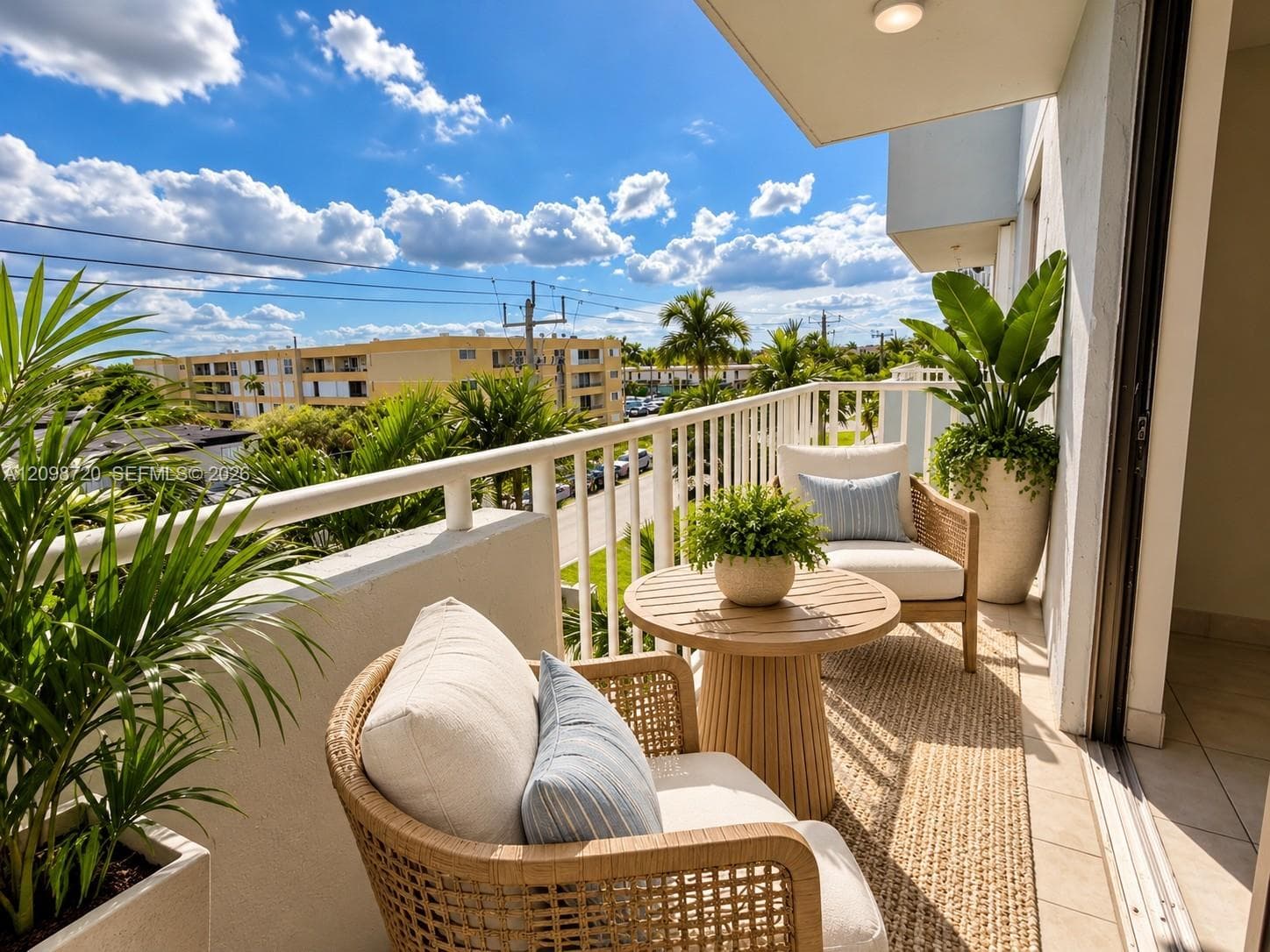 Virtually Staged Balcony