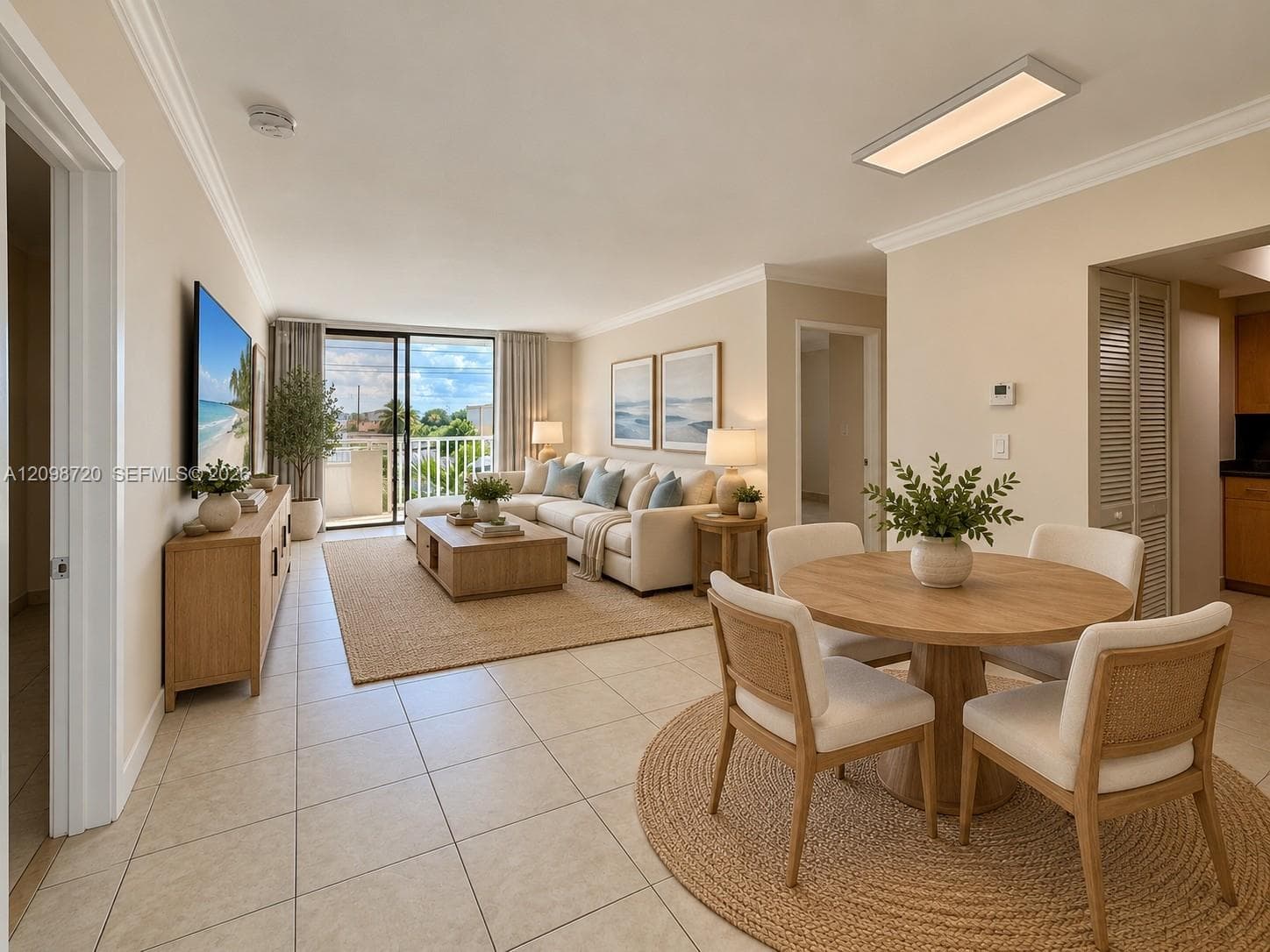 Virtually Staged Living Dining area