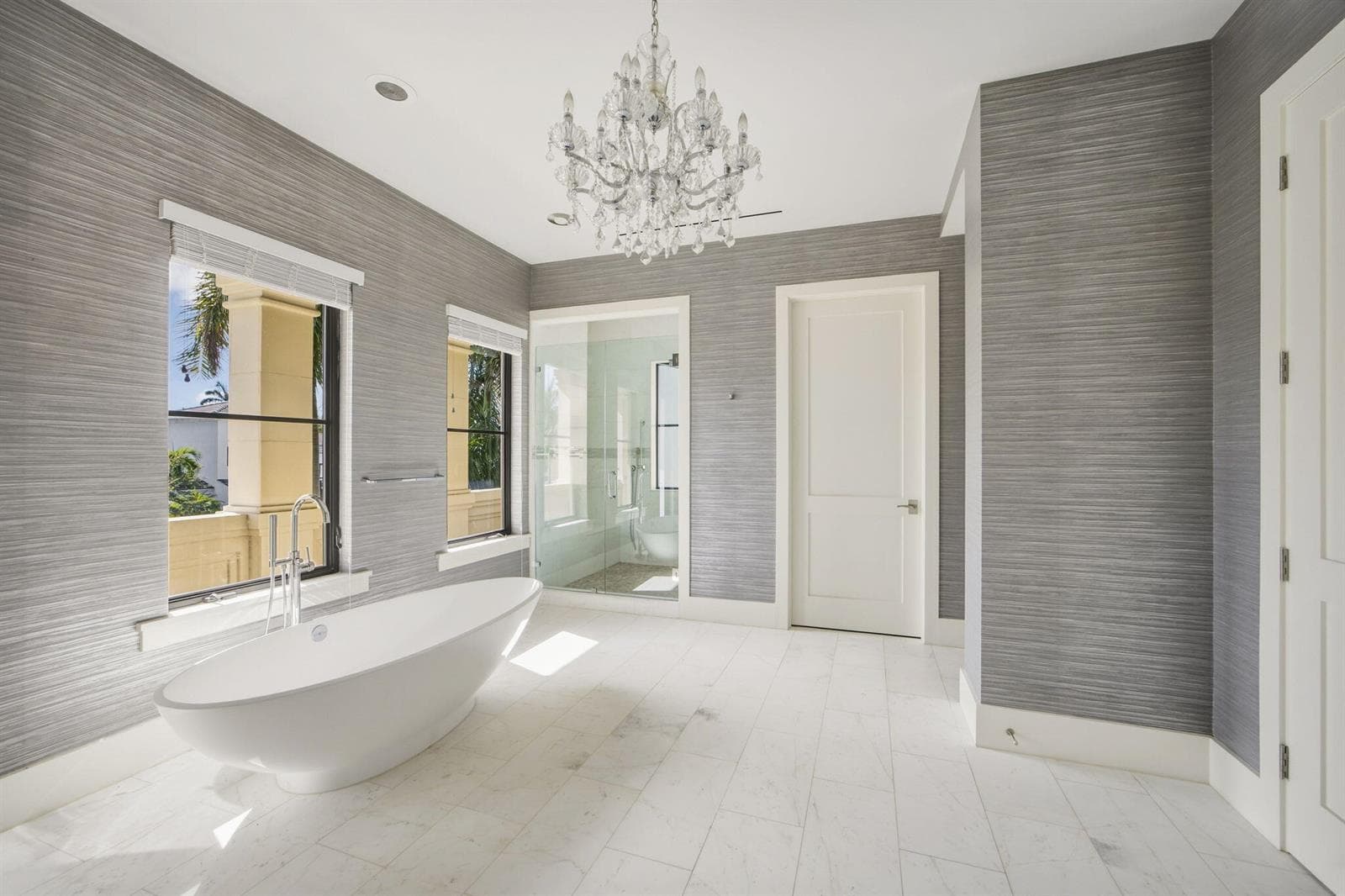 her bath