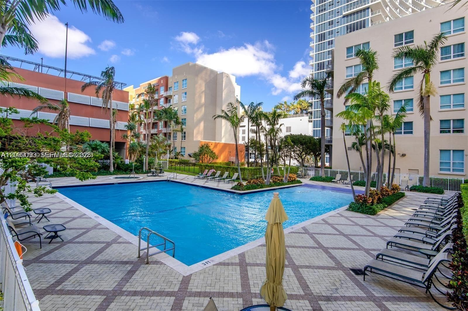 Resort-style pool area