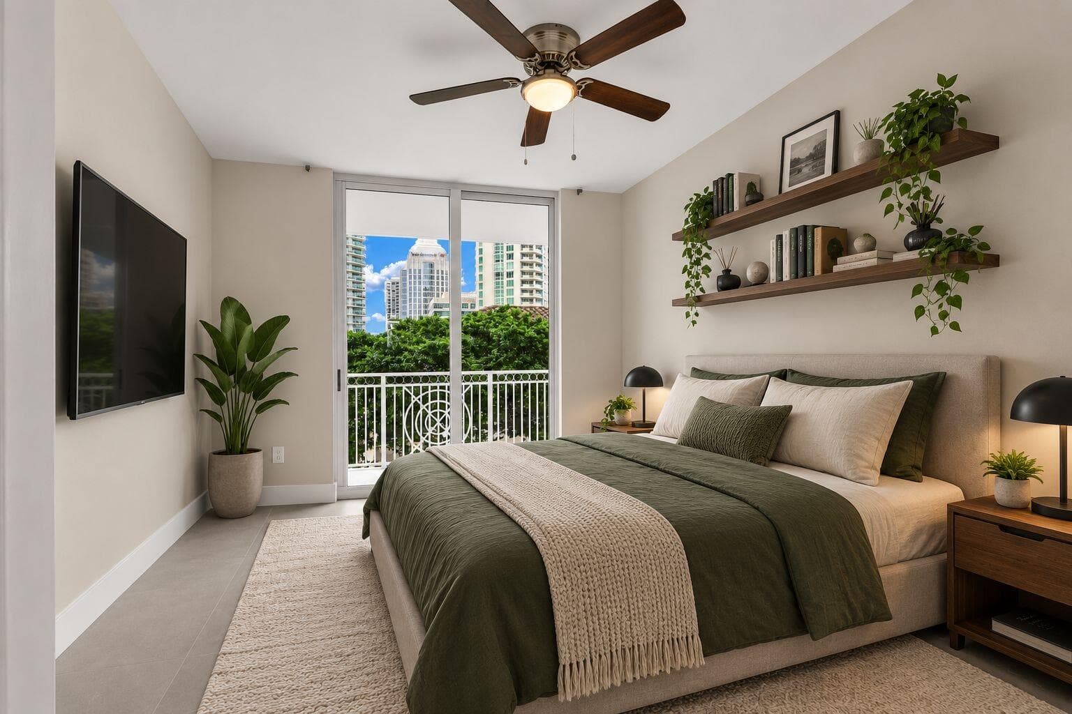 Virtually Staged Primary Bedroom