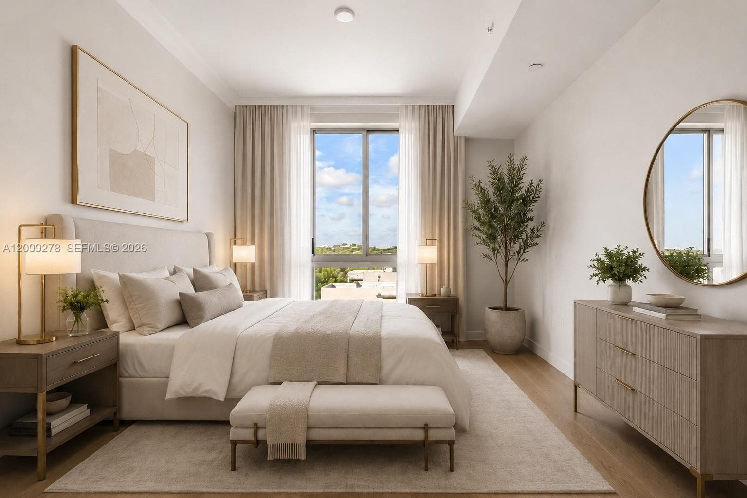 Virtual Staged 2nd Bedroom