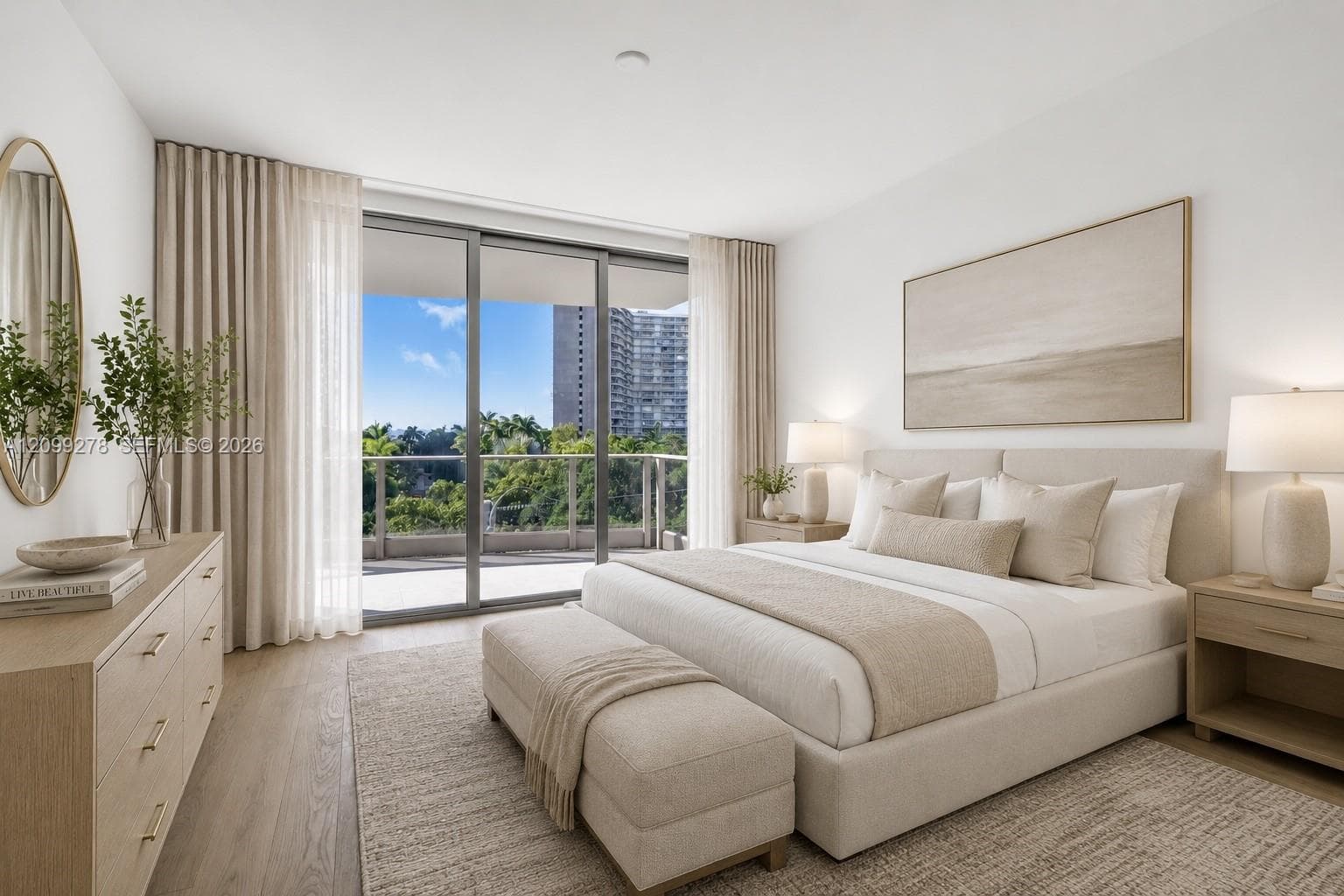 Virtual Staged Master Bedroom