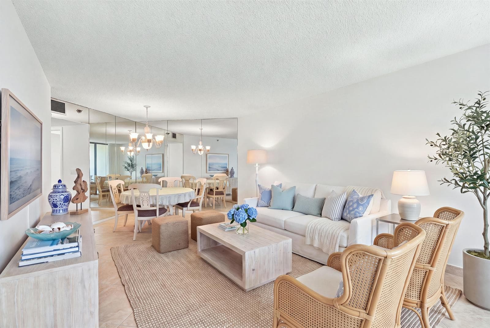 Living Room AI staged