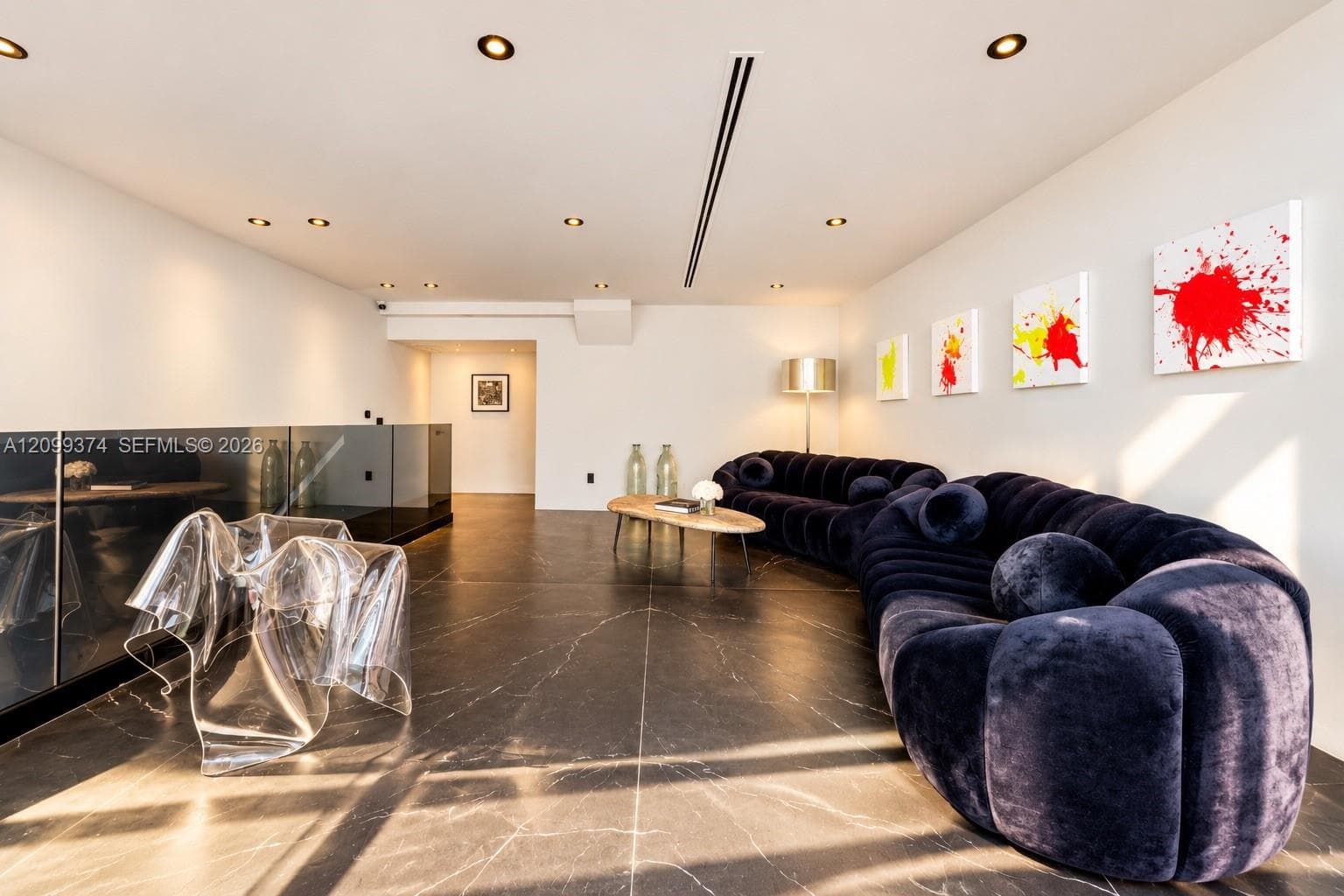 Second living room with designer furnishings