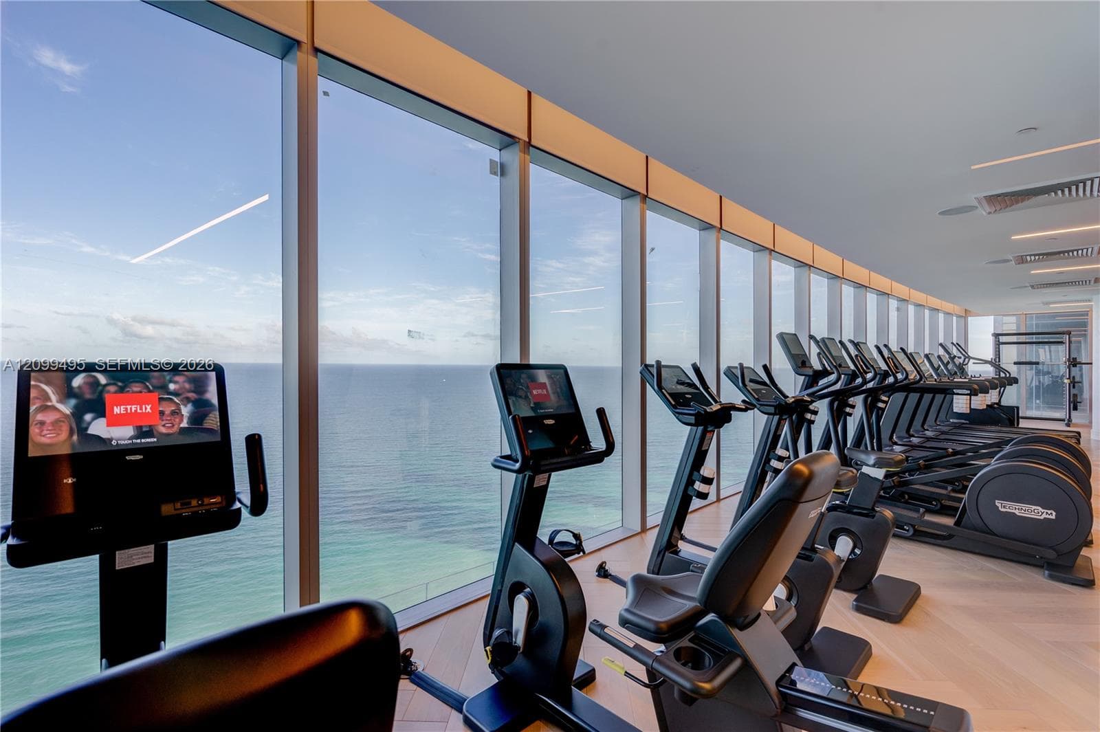 Ocean view fitness center
