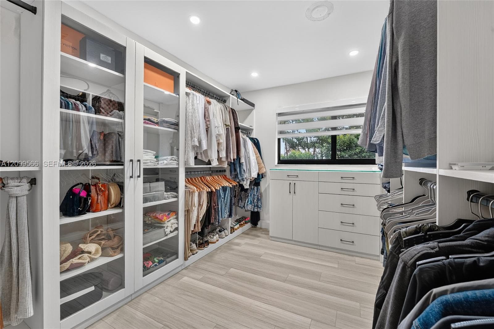 Primary walk in closet