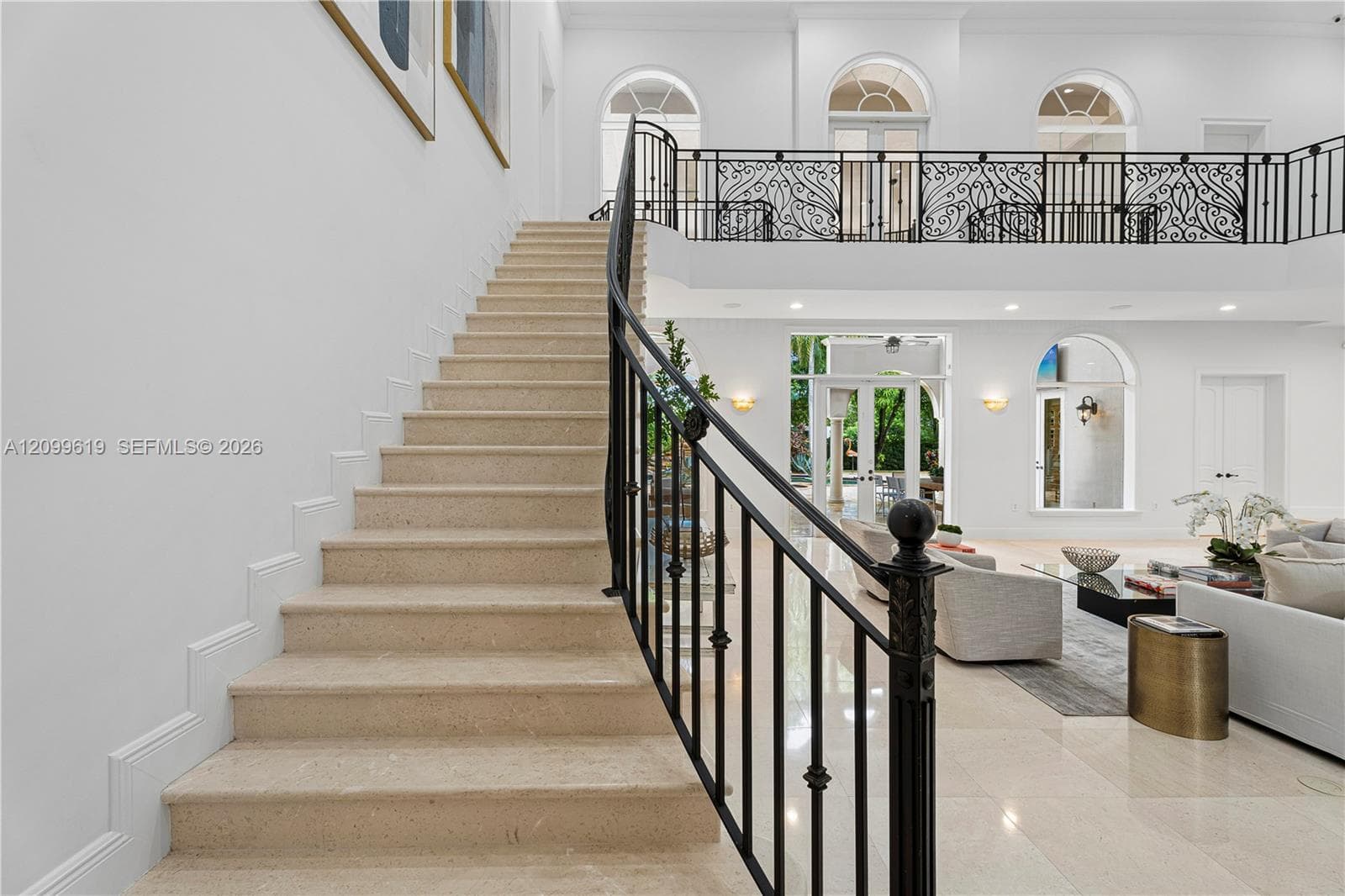 Heading upstairs