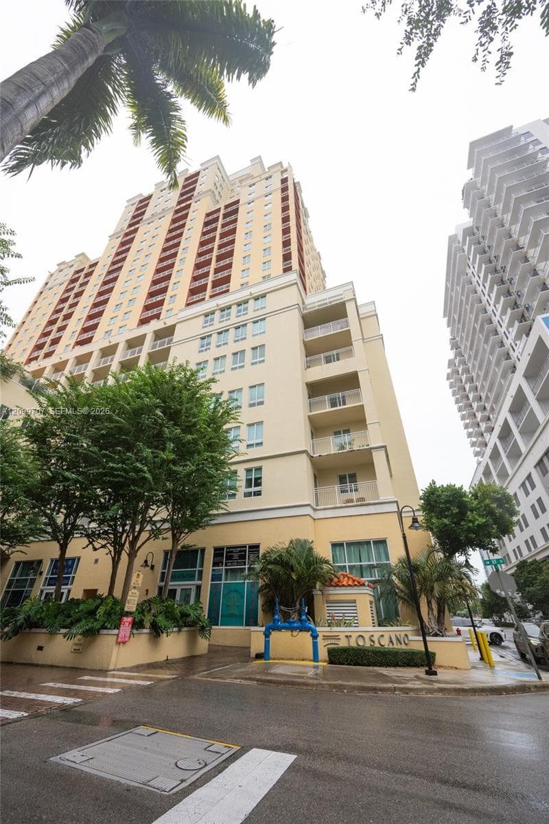 Shops on bottom floor and Condo Lobby
