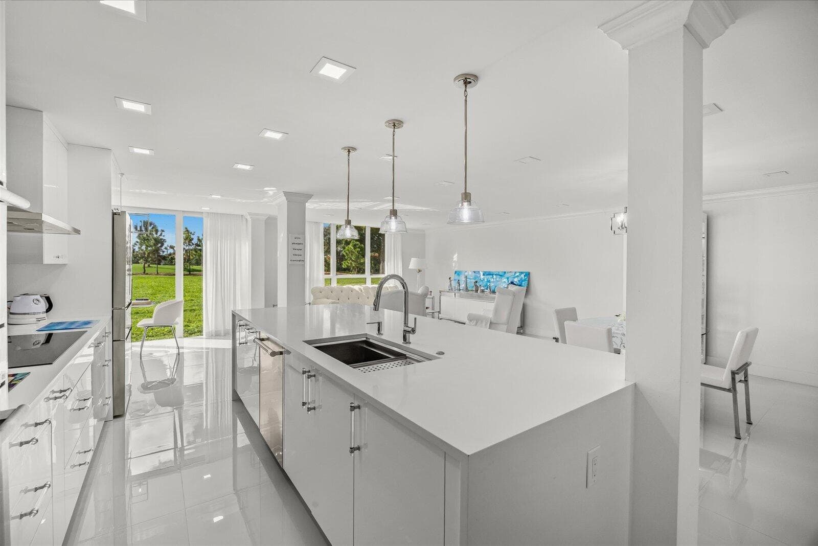 Kitchen into Great Room