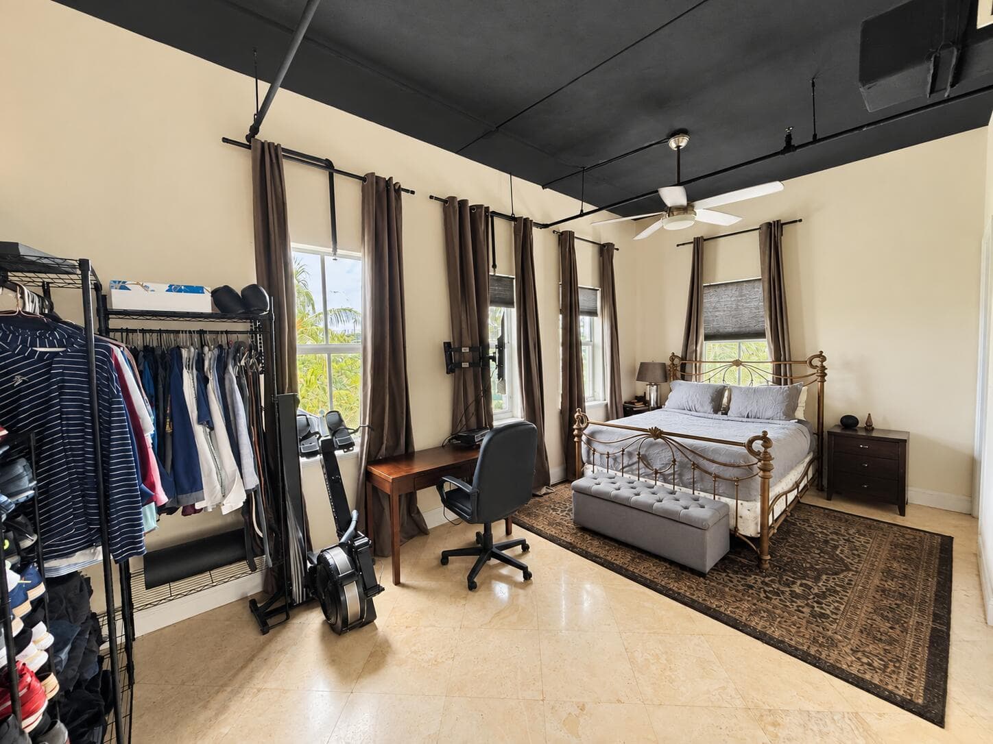 Natural light bedroom listing