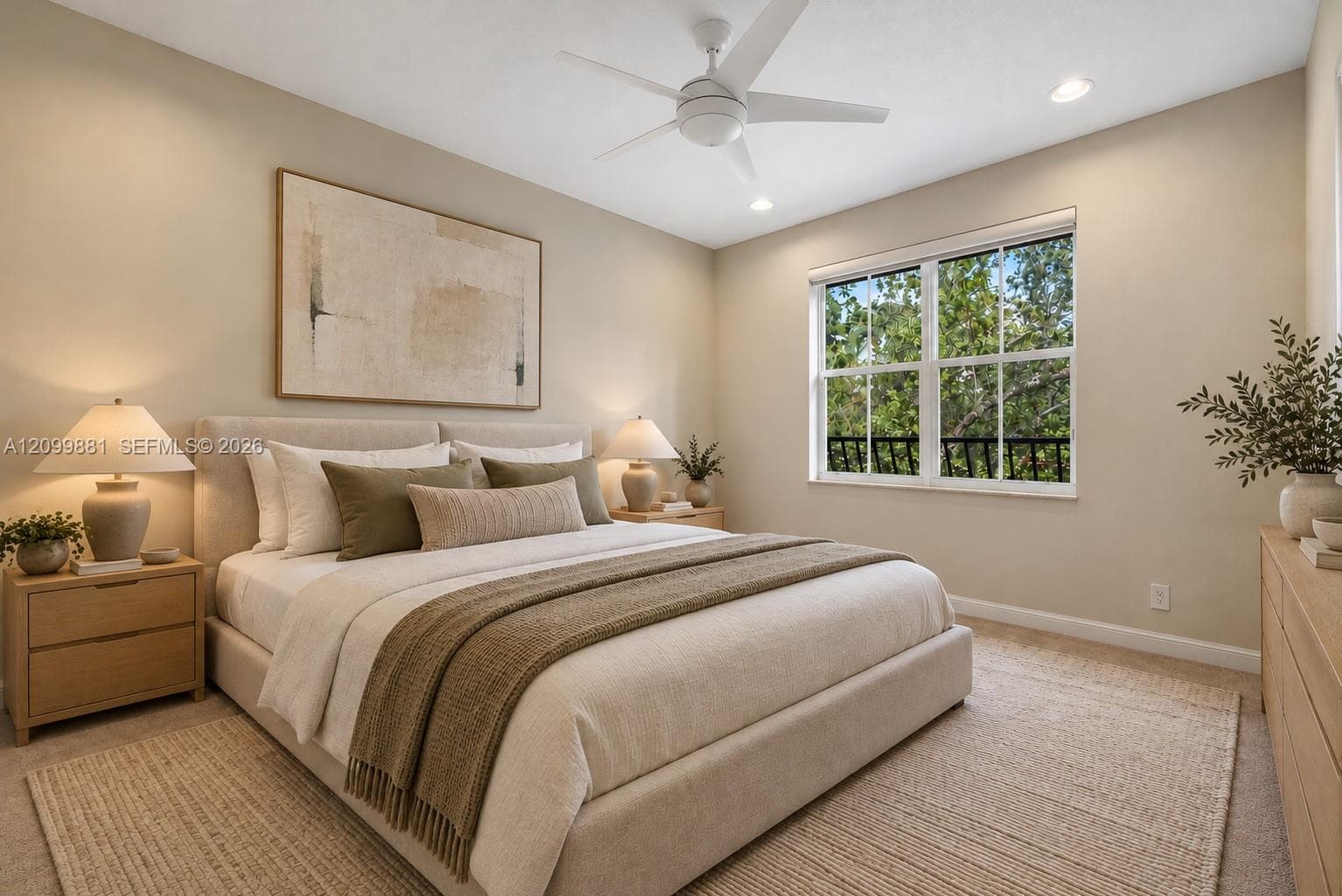 Virtually Staged Bedroom