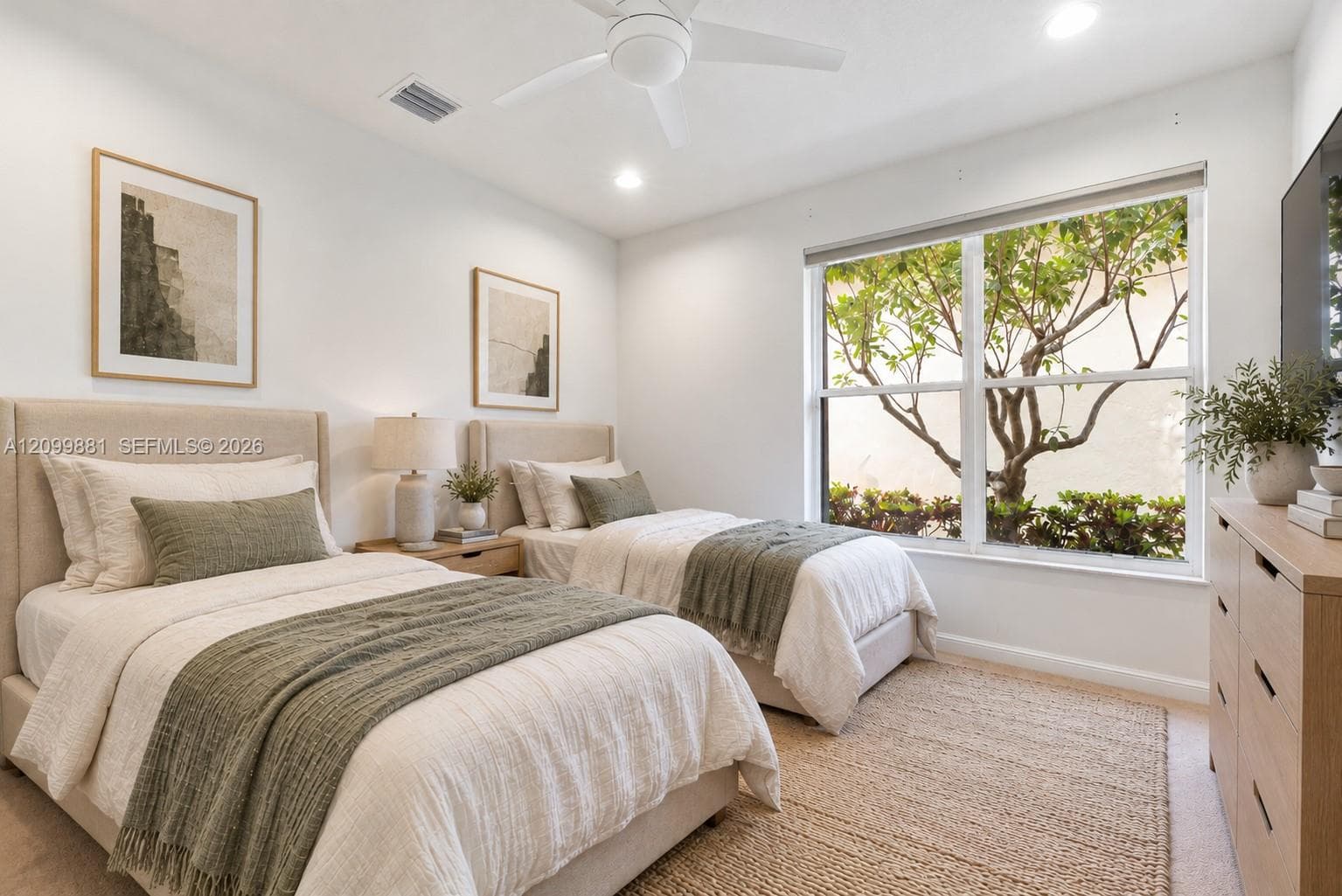 Virtually Staged Bedroom