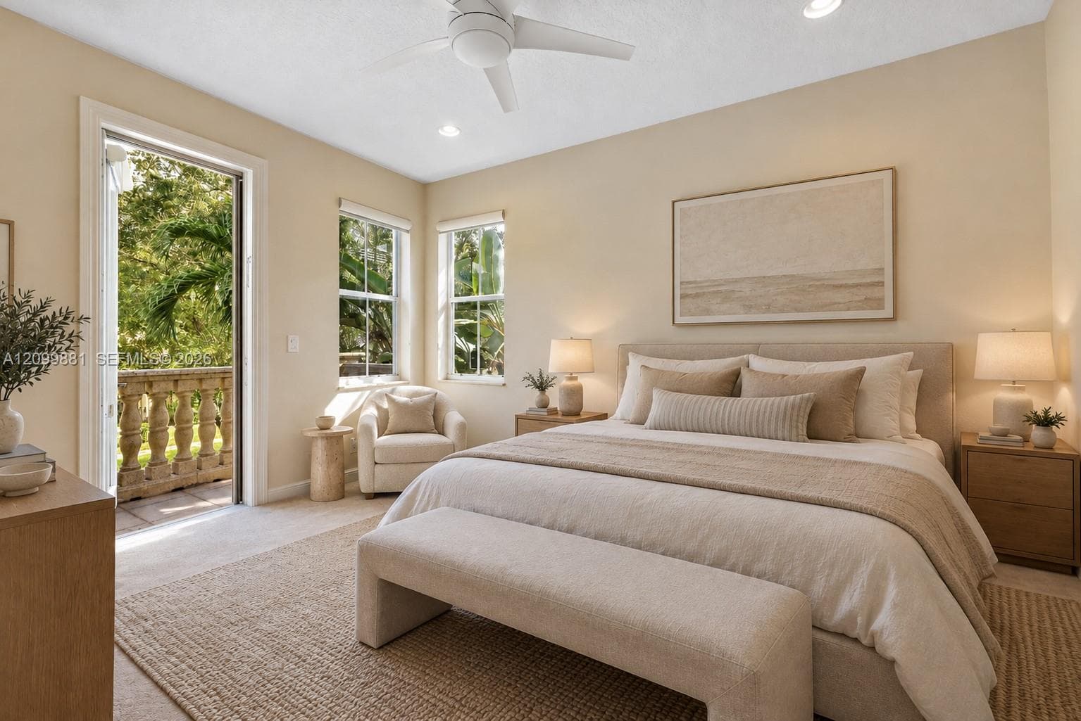 Virtually Staged Bedroom