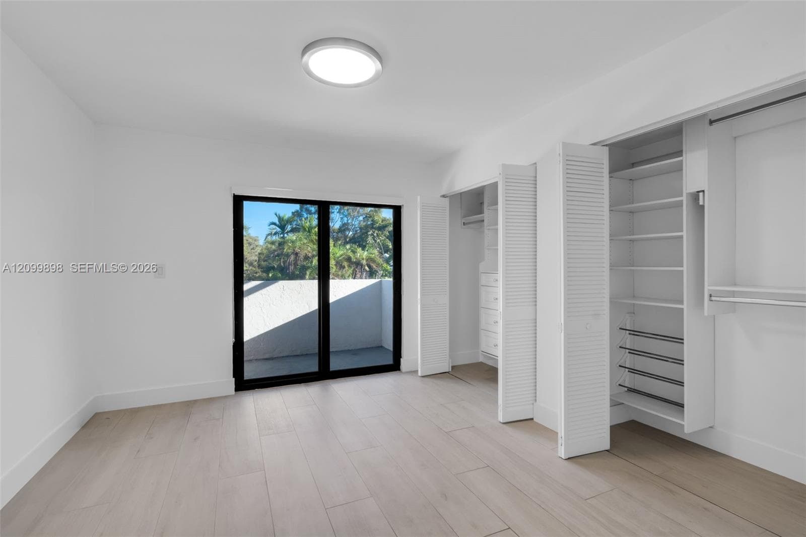 Notice right wall has 2 full closets with "built-ins" already in place!