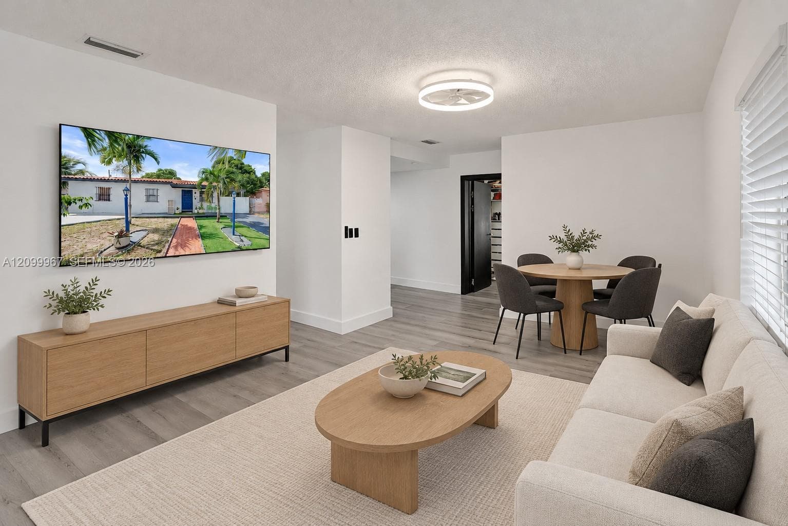 Living Room/Dining Room Virtually Staged