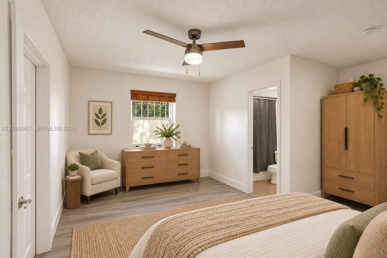 Primary Bedroom #2 w/Private entry Virtually Staged