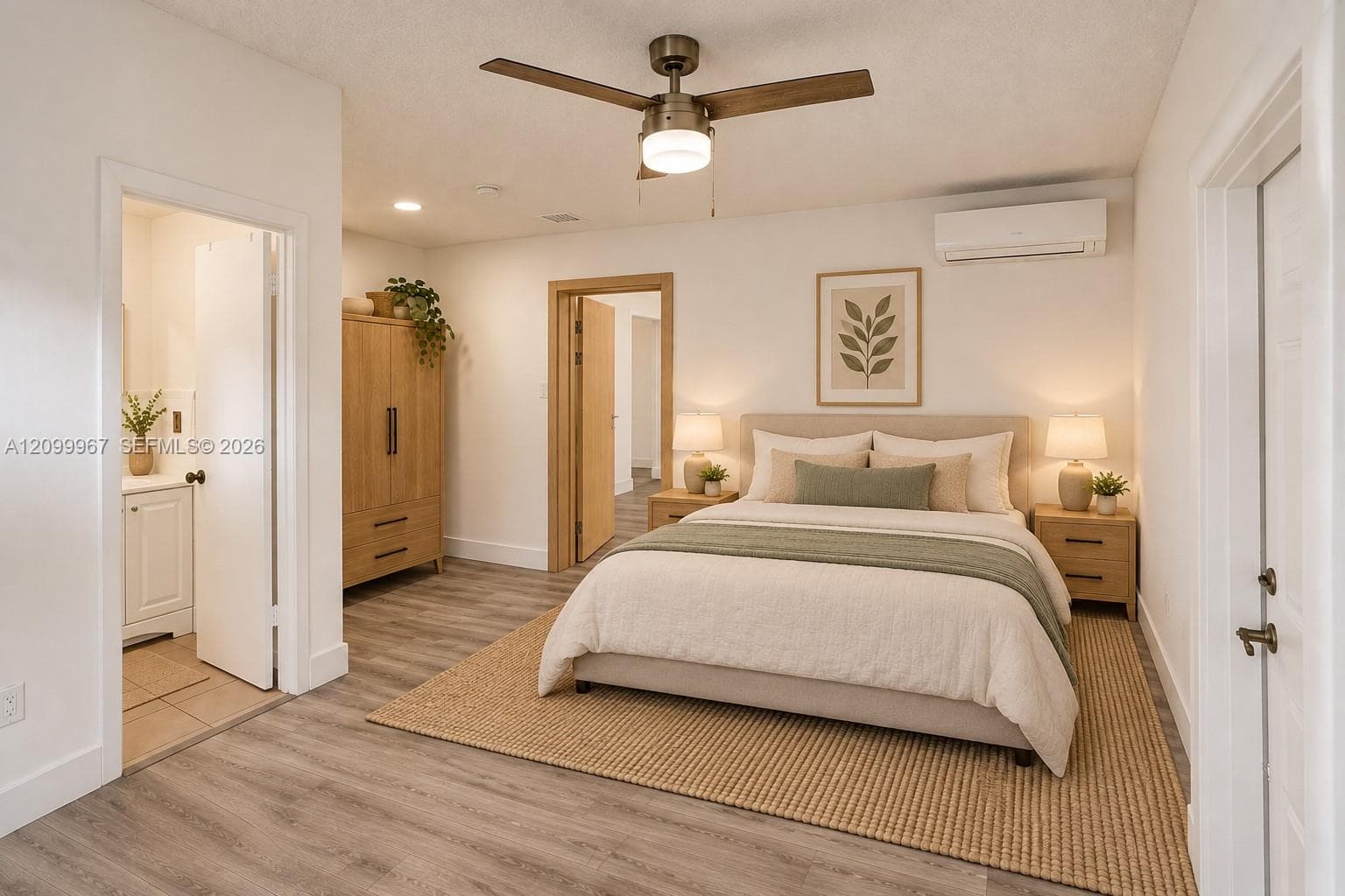 Primary Bedroom #2 w/Private entry Virtually Staged