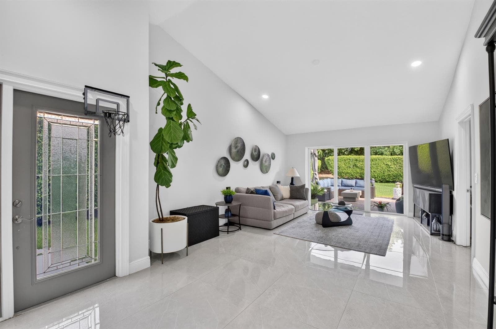 Entry and living room