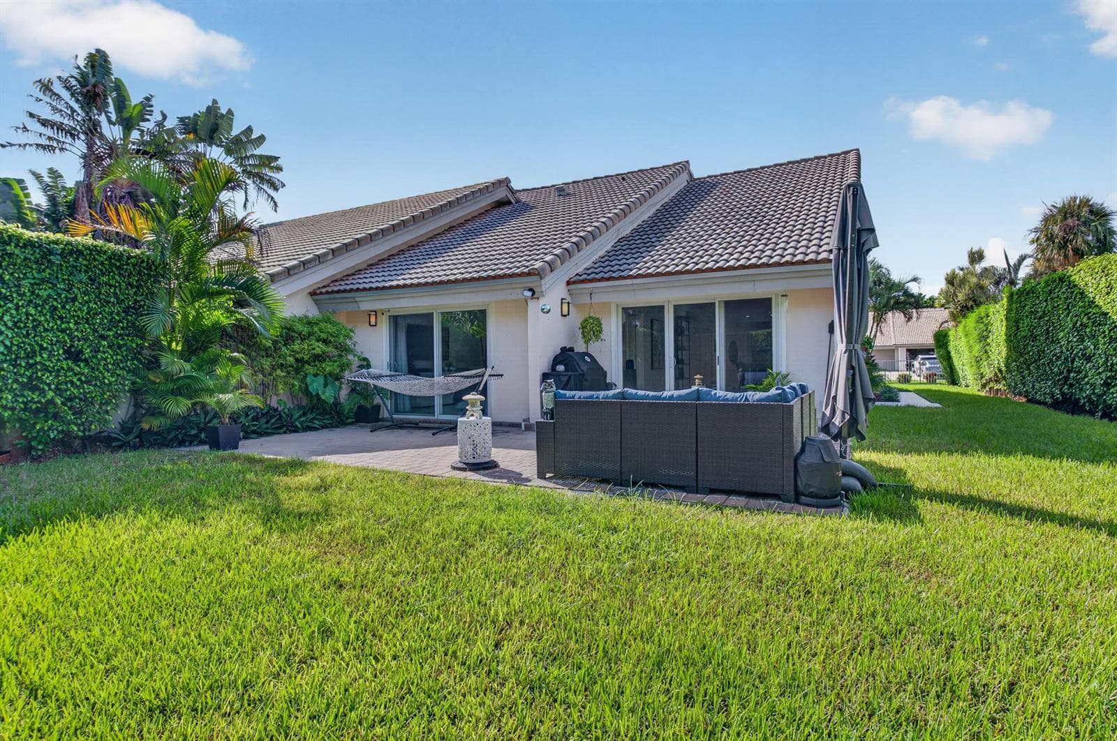 Rear of home