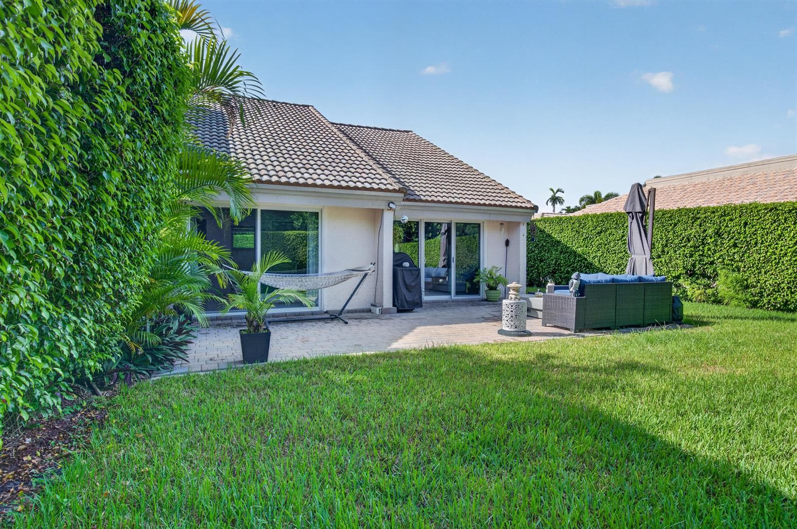 Rear of home