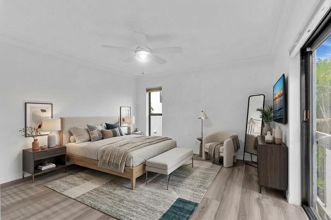 Primary Bedroom Virtually Staged