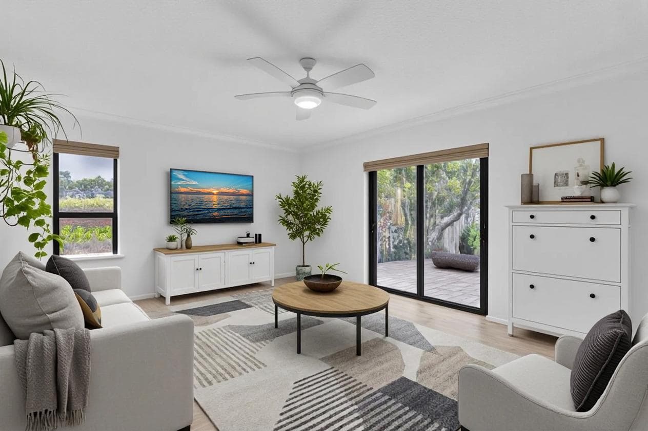 Living Room Virtually Staged