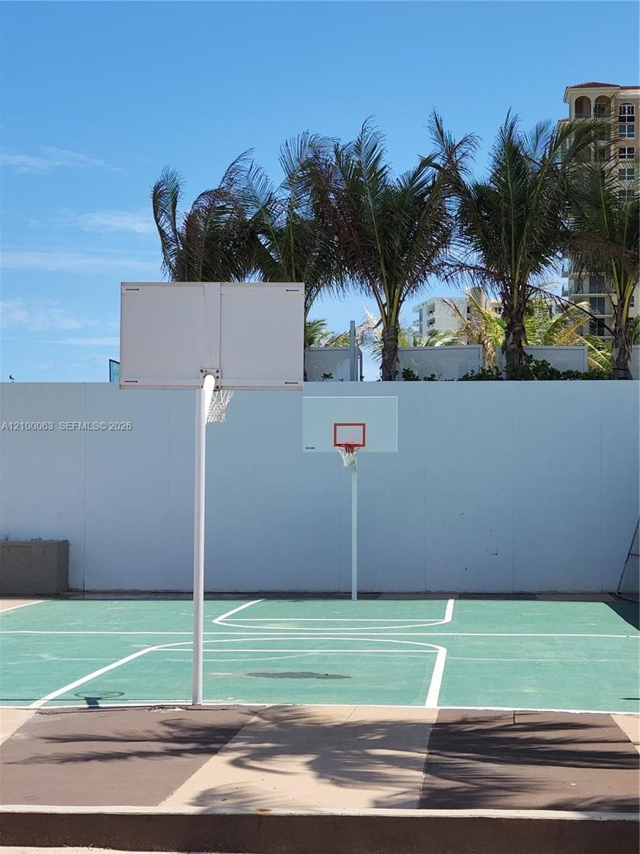Basketball court oceanside