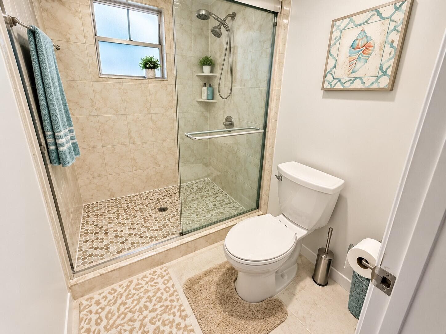 Coastal Elegance in a Modern Bathroom