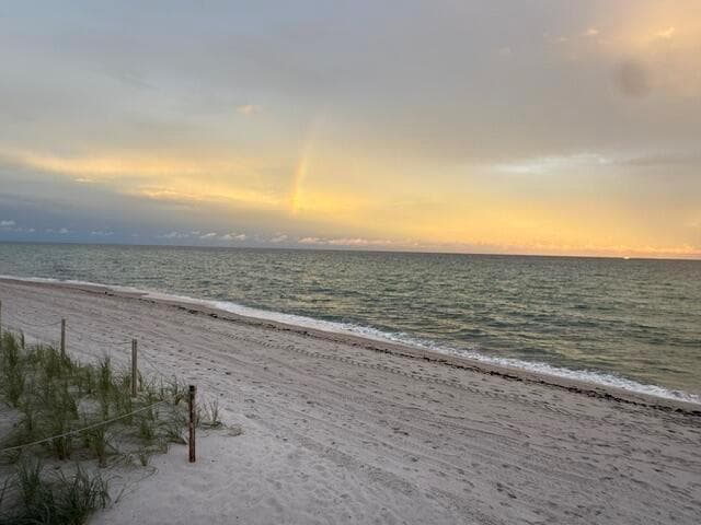 beach at sunset
