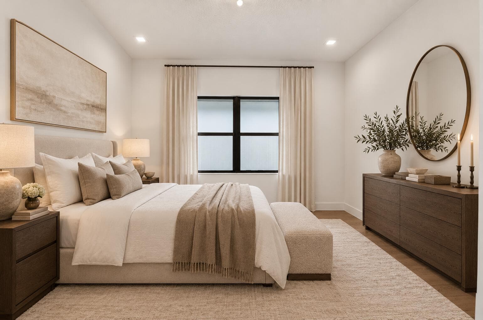 Warm ivory luxury bedroom suite-5